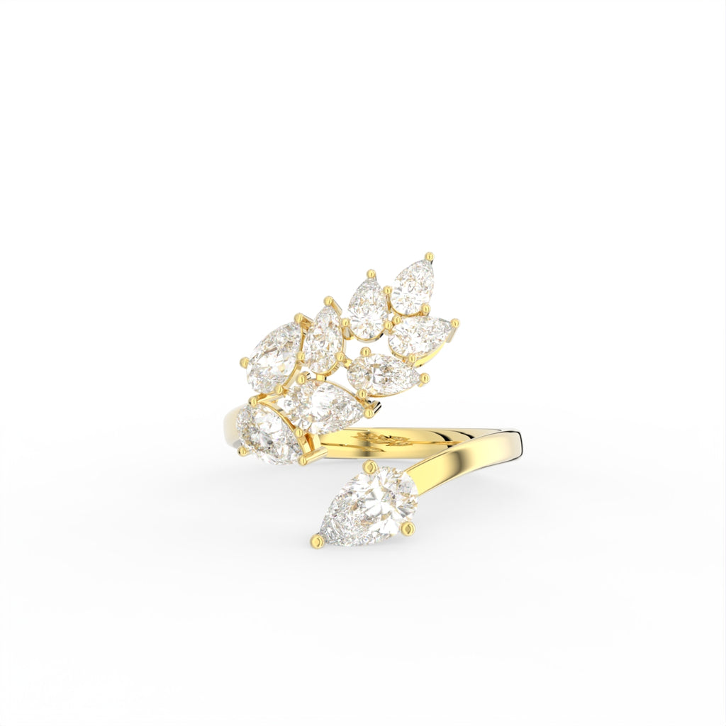 Sterling Silver Diamond Ring — TOP