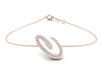 18K Alphabet Diamond Bracelet — TOP