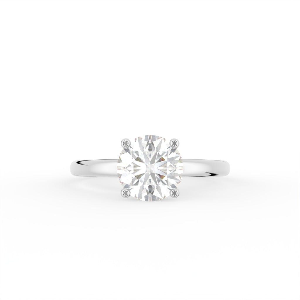 18K Solitaire Diamond Ring — TOP
