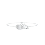 18K Gold Swan Diamond Bracelet — TOP