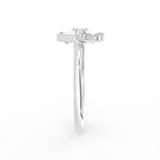 18K Bespoke Baguette Diamond Ring — SIDE