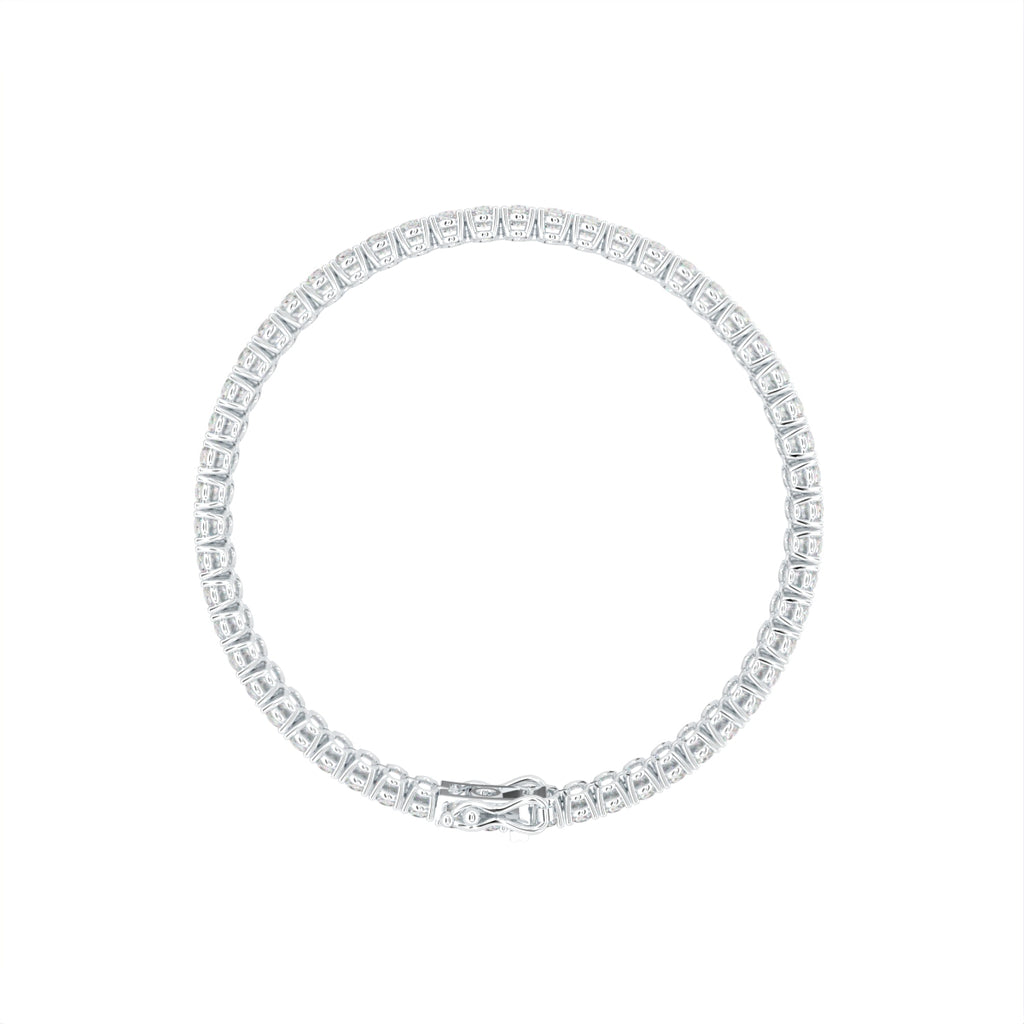 14K Tennis Diamond Bracelet — FRONT