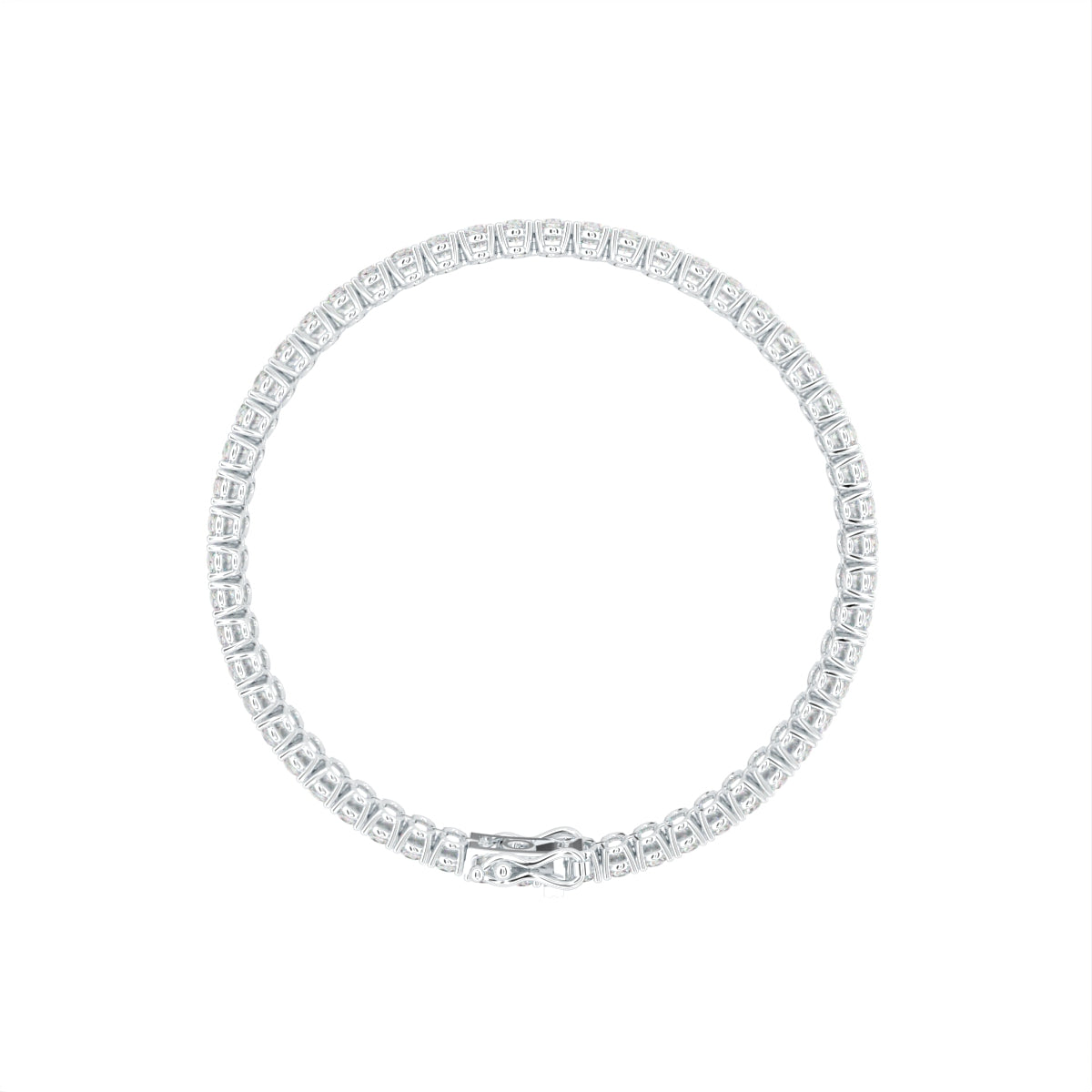 14K Tennis Diamond Bracelet — FRONT