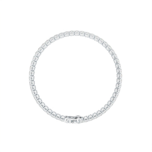 14K Tennis Diamond Bracelet — FRONT