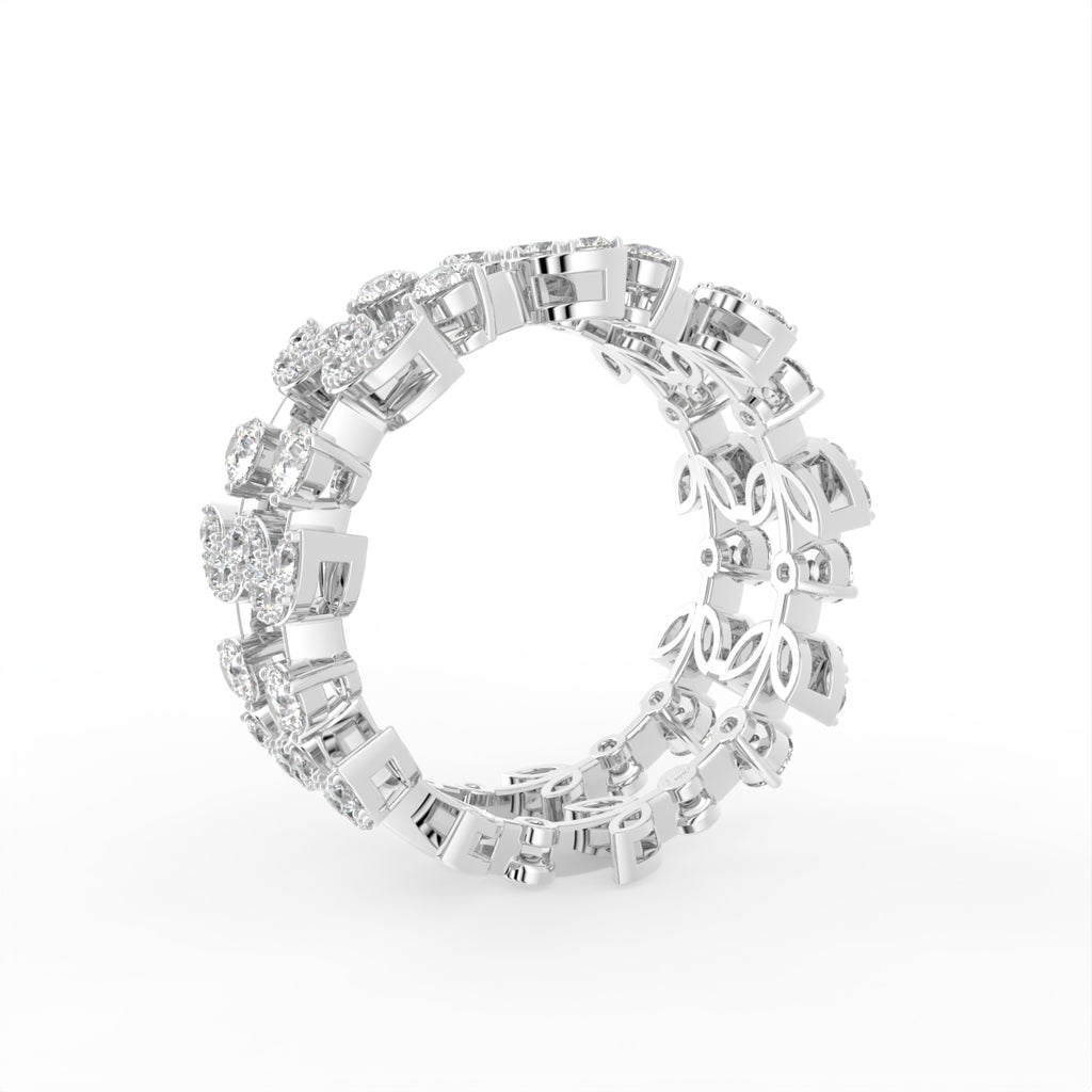 18K Bespoke Round Diamond Ring — 3D VIEW