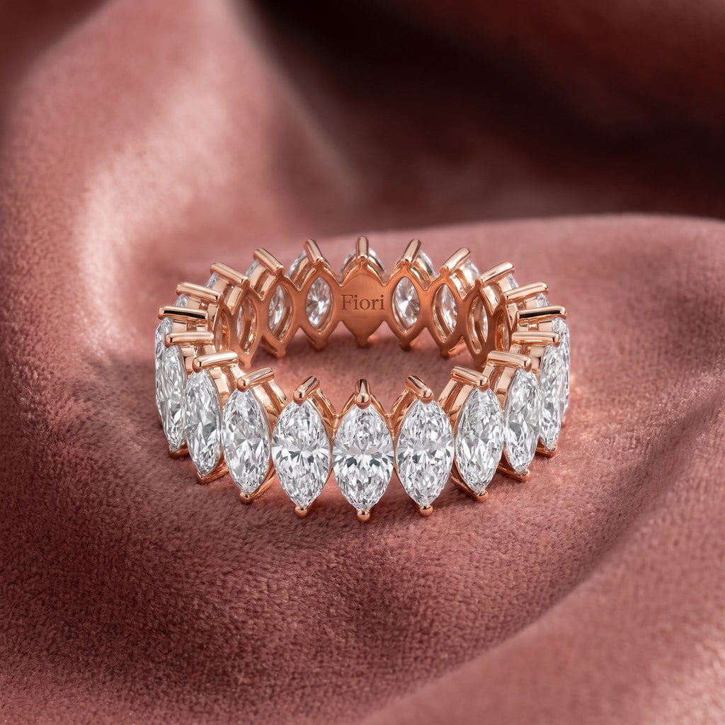 18K Eternity Diamond Ring — AI cloth, in-house