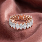 18K Eternity Diamond Ring — AI cloth, in-house