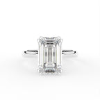 18K Solitaire Diamond Engagement Ring — TOP