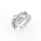 Sterling Silver Diamond Ring — IMAGE URL