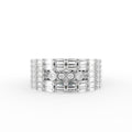18K White Gold Round Diamond Eternity Ring — TOP