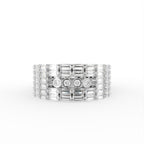 18K White Gold Round Diamond Eternity Ring — TOP