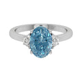 vimg:FJ2247|18K Trilogy Oval Diamond Ring — TOP
