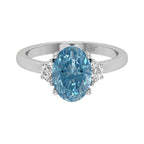 vimg:FJ2247|18K Trilogy Oval Diamond Ring — TOP