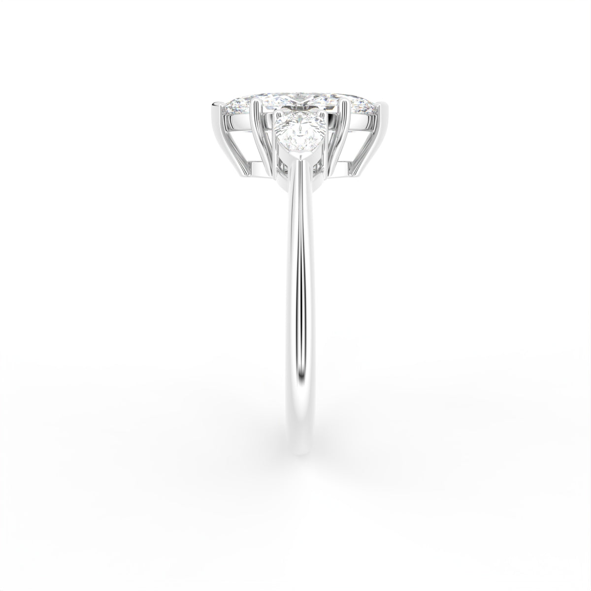 vimg:Z00294|18K Trilogy Pink Marquise Diamond Ring — SIDE