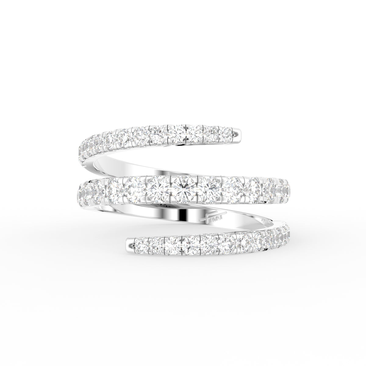 vimg:FJ6103|vimg:FJ6118|vimg:FJ6111|18K Round Diamond Ring — TOP