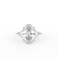 vimg:FJSTWG00078|18K Trilogy Oval Diamond Engagement Ring — TOP