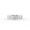 18K Full Eternity Heart Diamond Ring — TOP