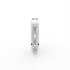 14K Diamond Hoop Earrings — BACK