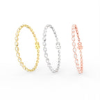 Sterling Silver Diamond Bracelet — 3 COLOR