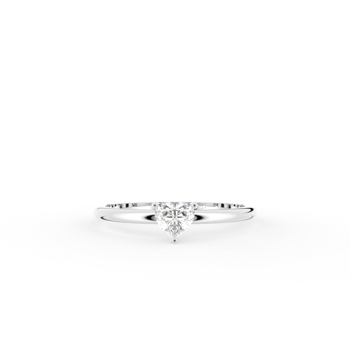 vimg:FJ6940|vimg:FJ6941|vimg:FJ6942|vimg:FJ6943|18K Solitaire Heart Diamond Ring — TOP