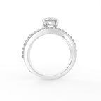 18K Bespoke Round Diamond Ring — FRONT