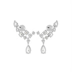 18K Diamond Earrings — BACK