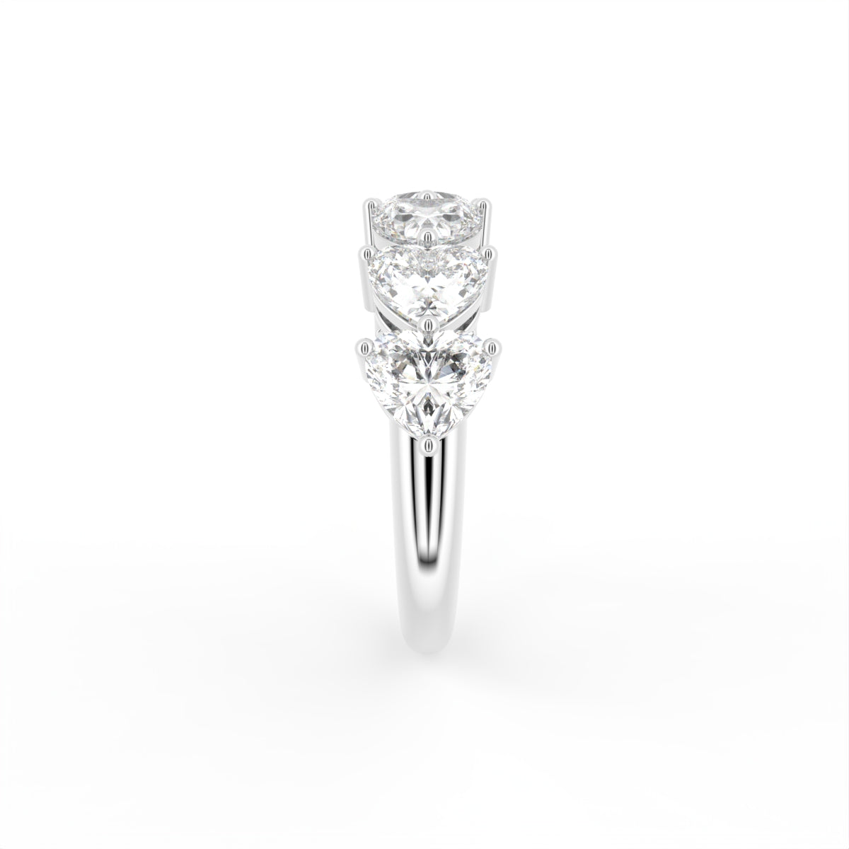 vimg:FJ4867|vimg:FJ4868|vimg:FJ4872|vimg:FJ4874|vimg:FJ4875|vimg:FJ4880|vimg:FJ4882|14K White Gold Eternity Heart Diamond Ring — SIDE