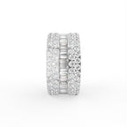 18K Bespoke Baguette Diamond Ring — SIDE