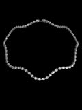 18K Pear Diamond Line Necklace — TOP