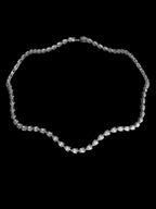 18K Pear Diamond Line Necklace — TOP