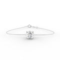 18K Gold Round Diamond Bracelet — TOP