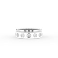 vimg:FJ6116|vimg:FJ6119|18K Bespoke Round Bezel Diamond Ring — TOP