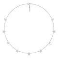 18K White Gold Celestial Diamond Choker Necklace — TOP