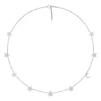 18K White Gold Celestial Diamond Choker Necklace — TOP