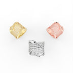 Sterling Silver Diamond Ring — 3 COLOR