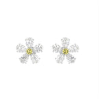 vimg:FJ4925|vimg:FJ4926|14K White Gold Pear Floral Diamond Earrings — TOP