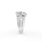 Sterling Silver Diamond Ring — 3D / RIGHT
