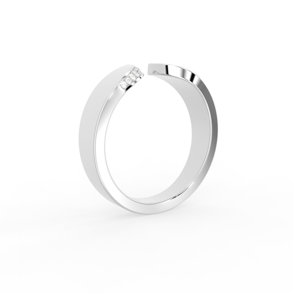 18K Bespoke Diamond Ring — 3D VIEW