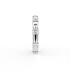 18K Eternity Round Diamond Ring — SIDE