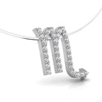 vimg:FJ1227|vimg:FJ1226|vimg:FJ1228|vimg:FJ1242|vimg:FJ1999|18K Zodiac Round Diamond Pendant — RIGHT