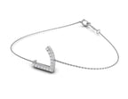 18K Arabic Alphabet Diamond Bracelet — 3D VIEW