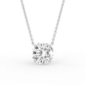 vimg:FJ6005|vimg:FJ6021|18K Yellow Gold Flower Solitaire Diamond Pendant — FRONT