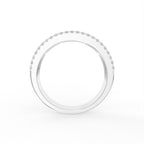 18K White Gold Eternity Round Diamond Ring — FRONT