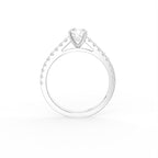 18K Cushion Diamond Engagement Ring — FRONT
