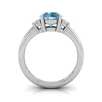 vimg:FJ2297|18K Trilogy Round Diamond Ring — FRONT