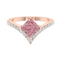 vimg:Z00244|18K Bespoke Princess Diamond Ring — TOP