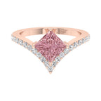 vimg:Z00244|18K Bespoke Princess Diamond Ring — TOP
