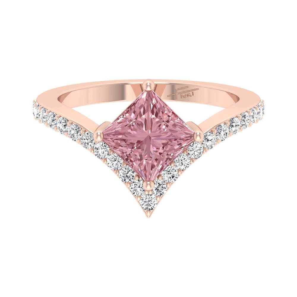 vimg:Z00244|18K Bespoke Princess Diamond Ring — TOP
