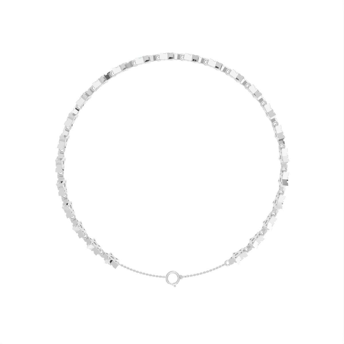 vimg:FJ7084|vimg:FJ7083|18K Yellow Gold Star Round Diamond Bracelet — FRONT