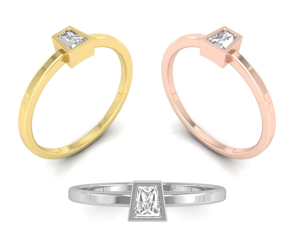vimg:FJ2828|vimg:FJ2837|18K Solitaire Baguette Diamond Promise Ring — 3 COLOR